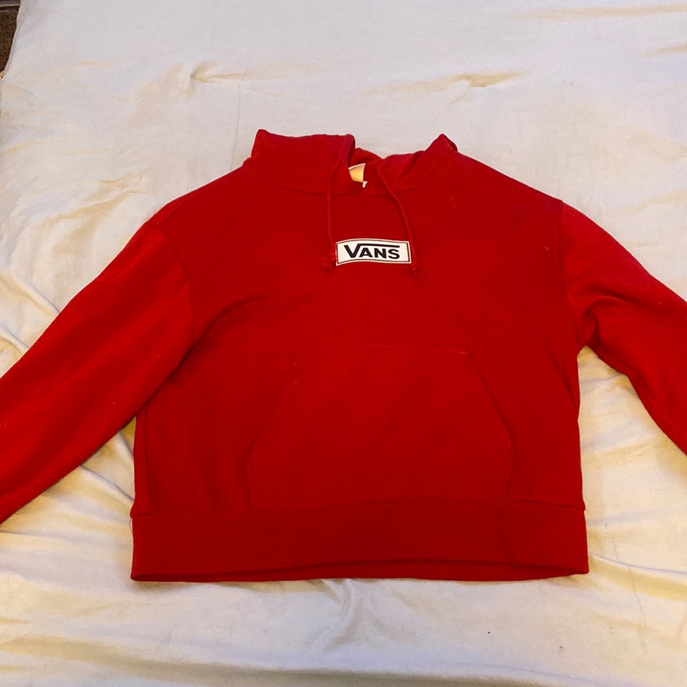 vans cropped sweatshirt